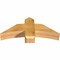 Ekena Millwork Bellingham Rough Sawn Timber Gable Bracket, Western Red Cedar, 36"W x 15"H x 6"D x 6"F, 10/12 Pitch GBW036X15X0606BEL00RWR - alternate 3
